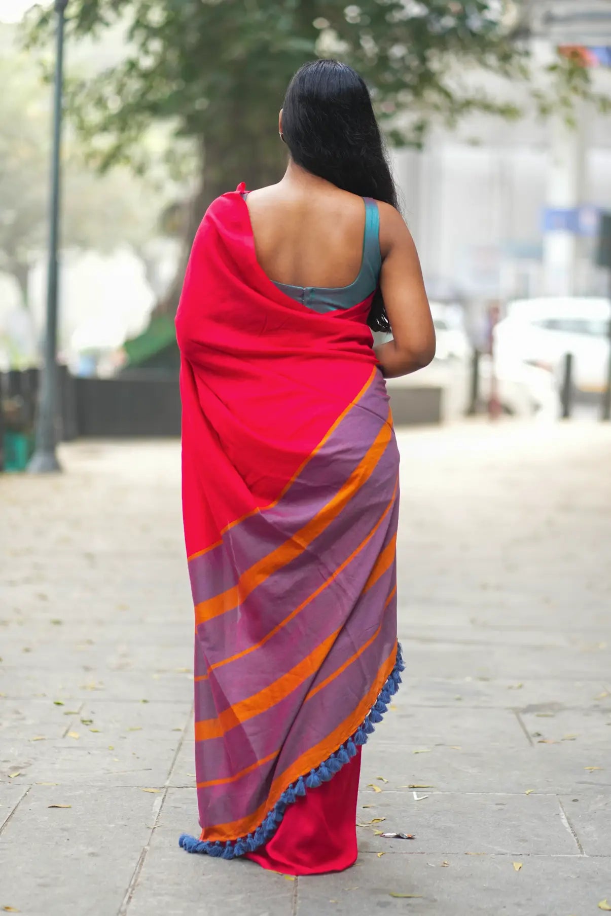 Sweet Ecstasy Acrylic Cotton Saree