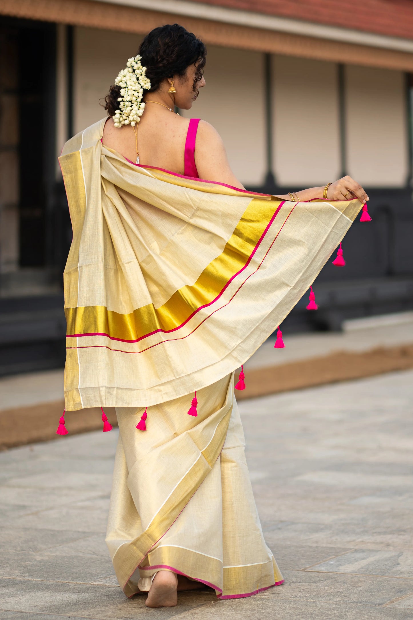 Seemanthini Kerala Kasavu Saree