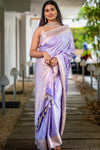 Sky Kiss Mashru Banarasi Silk Saree