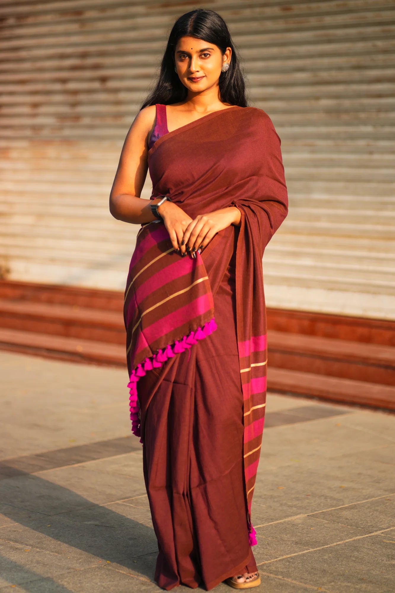 Love Sins Acrylic Cotton Saree