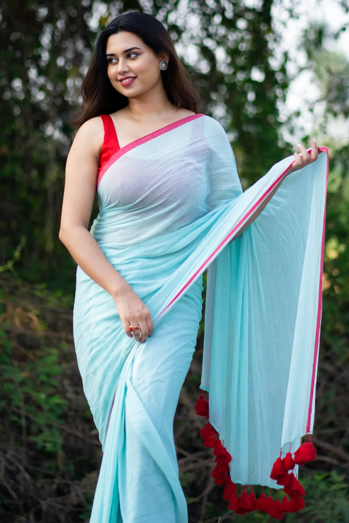 Mind in Spring Border Saree