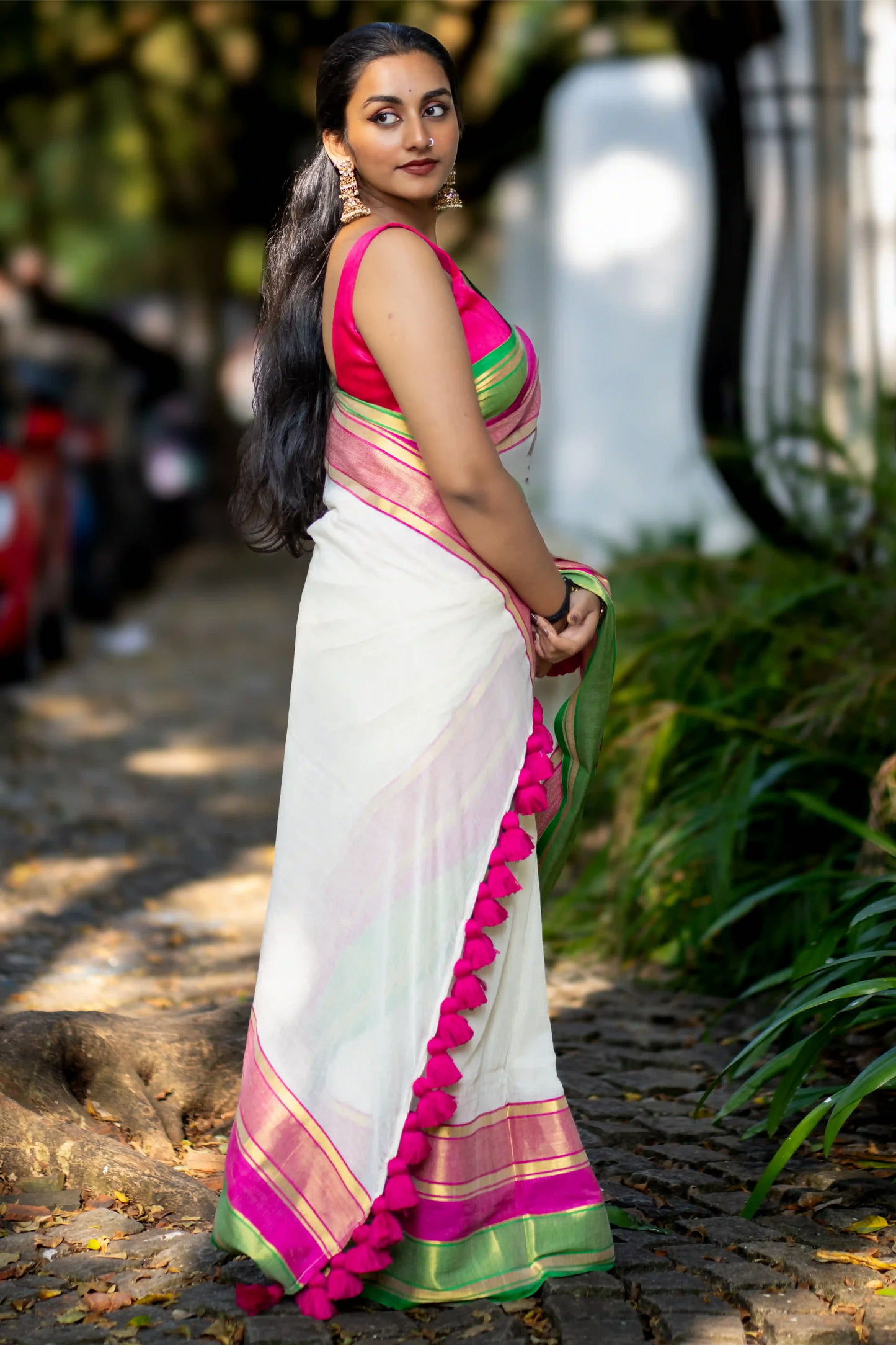 Vibrant Varnam Cotton Zari Saree