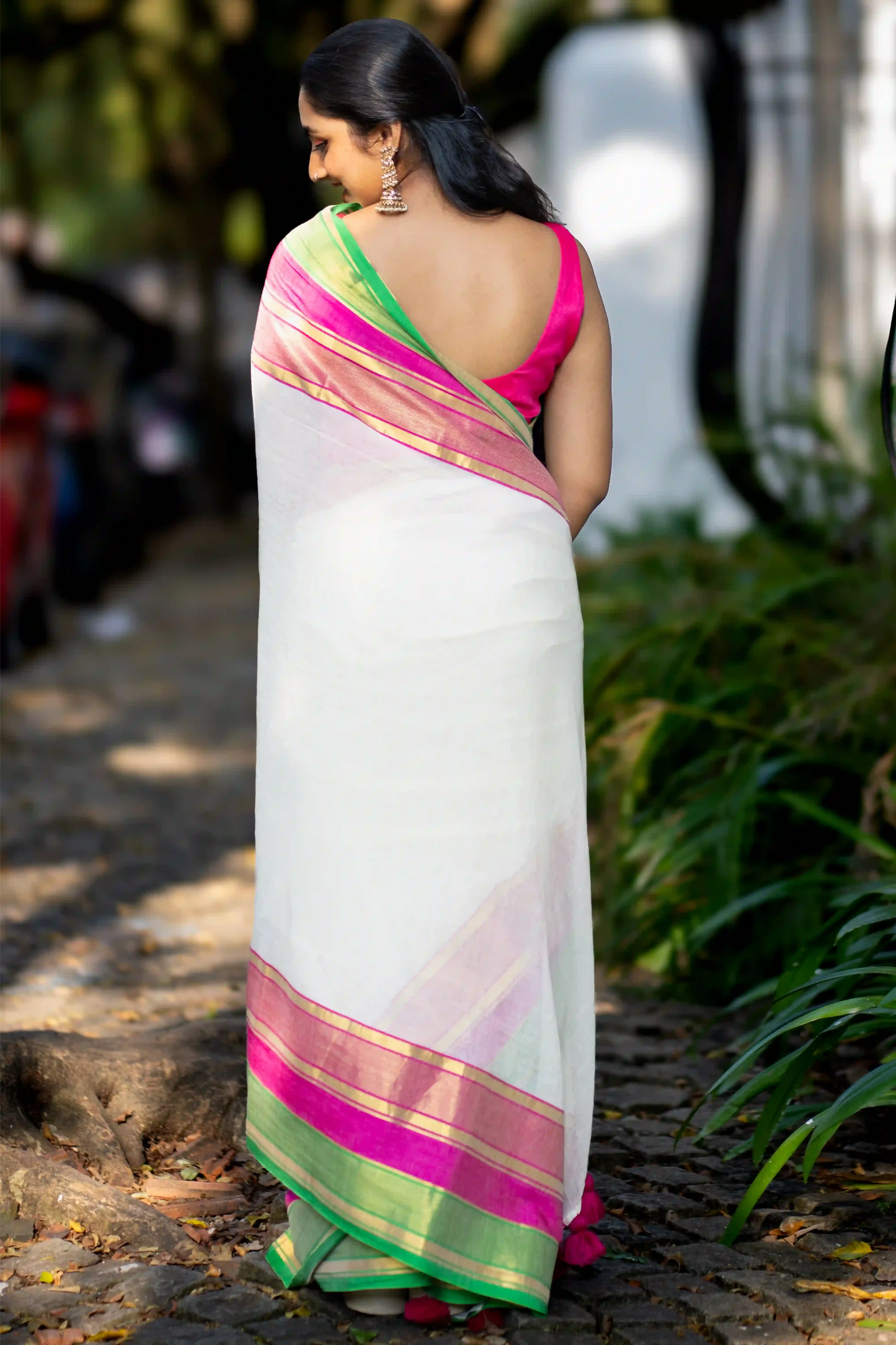 Vibrant Varnam Cotton Zari Saree