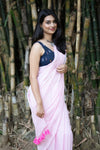 Midnight Muse Baby Pink Saree