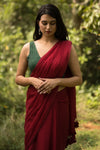 Rouge Maroon colour Saree